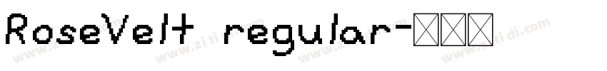 RoseVelt regular字体转换